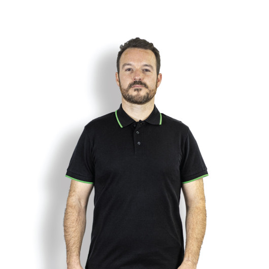 Main Mens Contrast Stripe Polos
